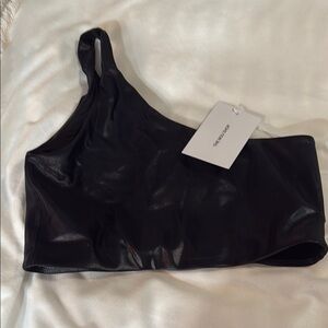 The Group Black One-Shoulder Top